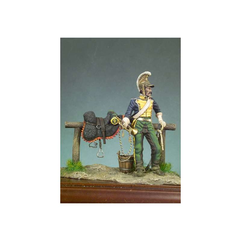 Figurine Lancier de Ligne en 1812. Andrea Miniatures 54mm.