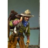 Figurine Andrea Miniatures 54mm Cowboy. Figurine de collection à monter et à peindre.