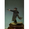 Andrea Miniatures 54mm. Figurine de Wyatt Earp à monter et à peindre en métal blanc.