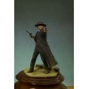 Andrea Miniatures 54mm. Figurine de Wyatt Earp à monter et à peindre en métal blanc.