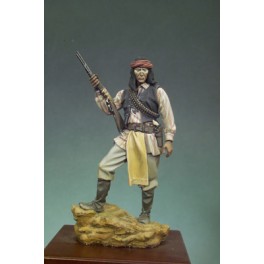 Andrea miniatures,54mm.Guerrier Apache.