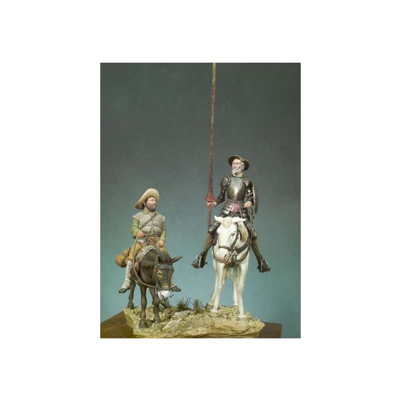Andrea miniatures,54mm.Don Quichotte et Sancho Panza.
