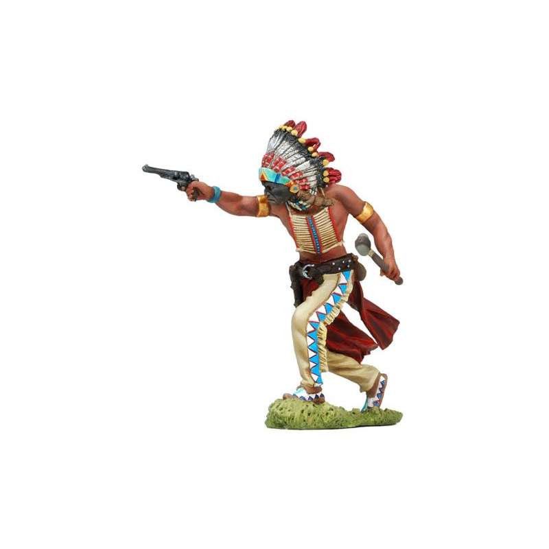 Andrea Miniatures 54mm Toy soldier ,Chef Guerrier Sioux