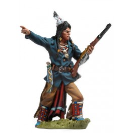 Figurine de collection Andrea Miniatures 54mm Toy soldier ,Guerrier Sioux