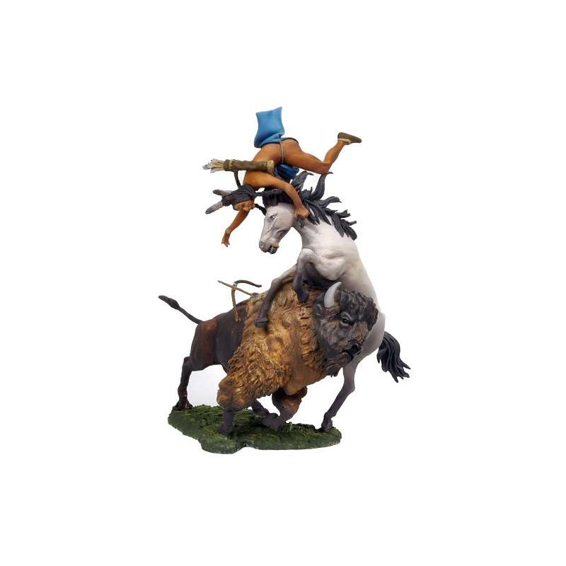 Figurines de collection Andrea Miniatures 54mm Toy soldier ,Buffalo hunt.