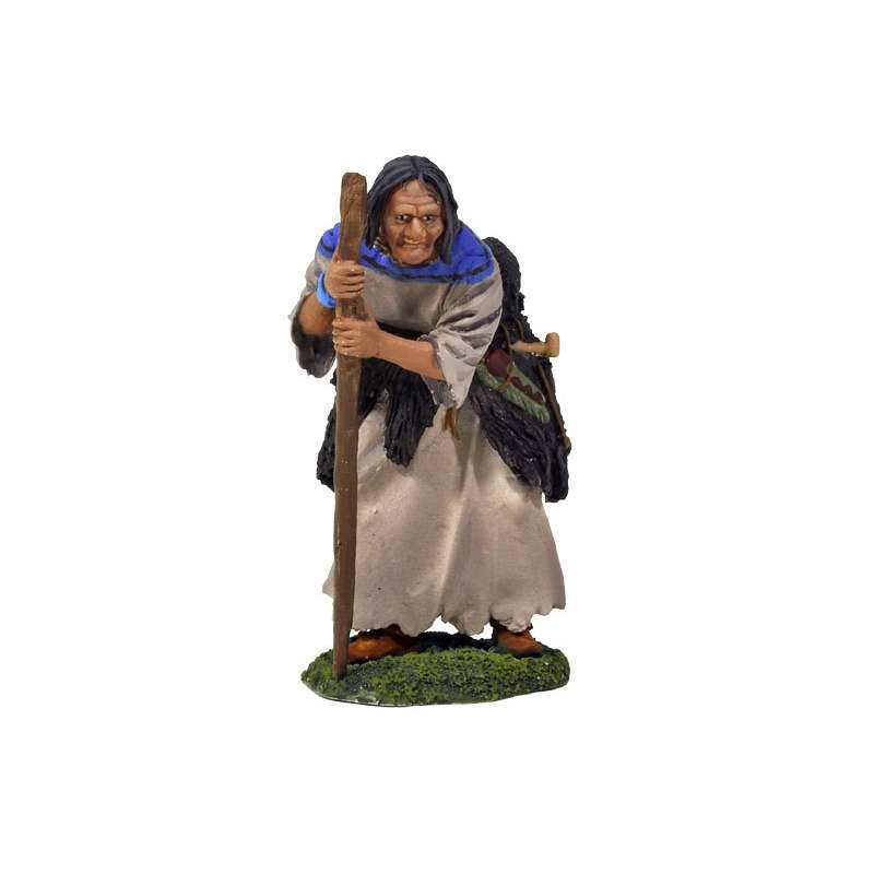 Figurine de collection Andrea Miniatures 54mm Toy soldier ,Vieille femme Indienne.