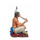 Figurine de collection Andrea Miniatures 54mm Toy soldier ,Guerrier indien fumant le calumet de la paix.