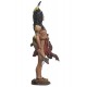 Figurine de collection Andrea Miniatures 54mm Toy soldier ,Corbeau Brave ,guerrier indien.