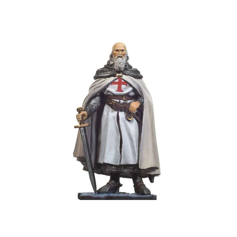 Andrea Miniatures 54mm Toy soldier ,Jacques de Molay grand maître des templiers.