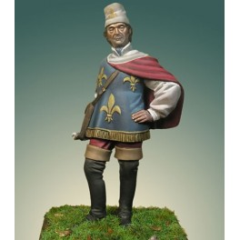 Crécy Model 54mm Heros Français à la bataille du XVème siècle -figurine à peindre-