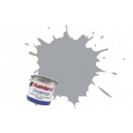 Peinture Humbrol 14ml N166 Gris claire avion satiné.