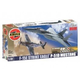 Airfix 1/72e COFFRET OEING F-15 + NORTH AMERICAN P-51 MUSTANG