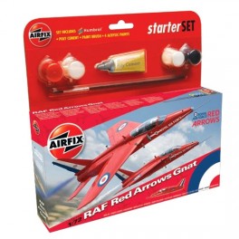 Airfix 1/72e STARTER SET RED ARROW GNAT. Maquette d'avion de chasse.