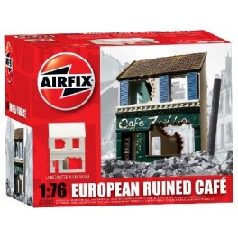 Airfix 1/76e CAFÉ FRANÇAIS EN RUINE. Maquette de diorama.