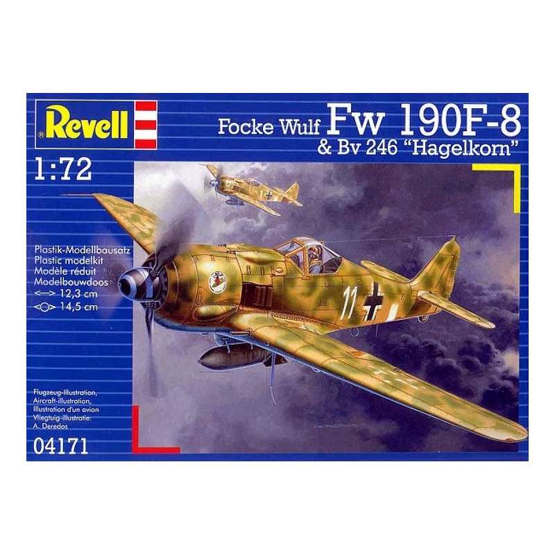 FOCKE WULF Fw 190 F-8 et BV 246 "HAGELKORN" Maquette 72e Revell.