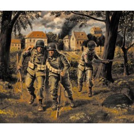 PARACHUTISTES US 82ème et 101ème AIRBORNE 1944 Figurine 1/35e Master Box. 
