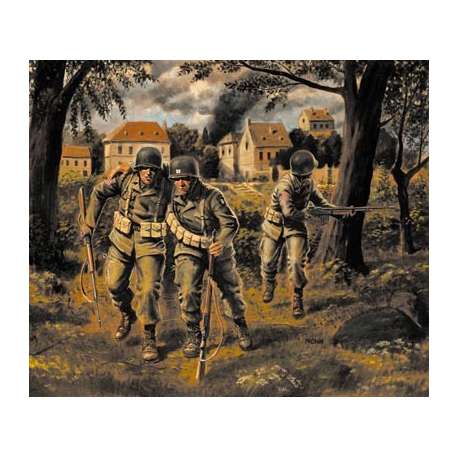 PARACHUTISTES US 82ème et 101ème AIRBORNE 1944 Figurine 1/35e Master Box. 