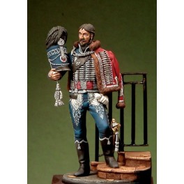 Figurine Romeo Models 54mm Le capitaine des hussards en 1813.