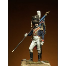 Romeo Models 54mm  Grenadier de la Garde Royale officier porte-étendard .