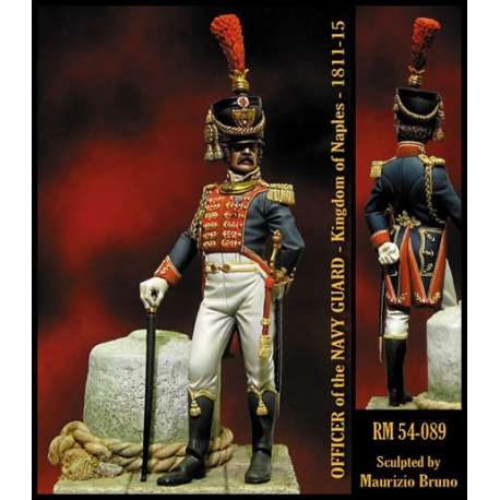 Romeo Models,54mm, Officier de la Garde Marine - Royaume de Naples 1811-1815 .