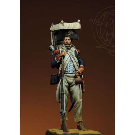 Romeo Models 75mm figuren,Linieninfanterie Grenadier in Ägypten 1798.