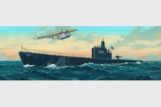 Trumpeter 1:144 – Sous-marin USS Gato SS-212 (1941) – Maquette Plastique à Assembler Pour Modélistes Dès 14 Ans