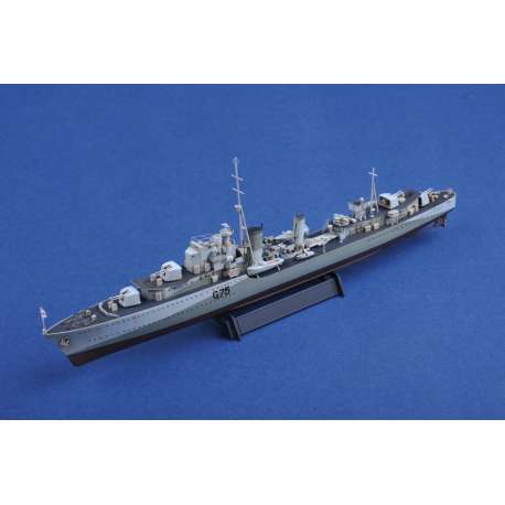 HMS "ESKIMO" DESTROYER BRITANNIQUE 1941. Maquette de bateau de guerre. Trumpeter 1/350e 