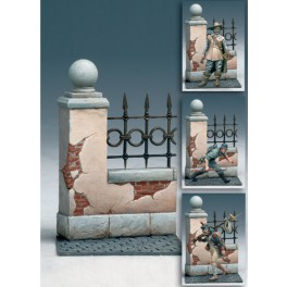 Andrea miniatures,54mm.Half-gateway with baalastrade.