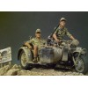 Andrea miniatures 90mm.Figurine Afrikakorps,BMW,R75.