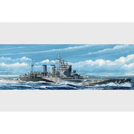  CROISEUR BRITANNIQUE HMS "RENOWN" 1945. Maquette de bâtiment de guerre. Trumpeter 1/700e